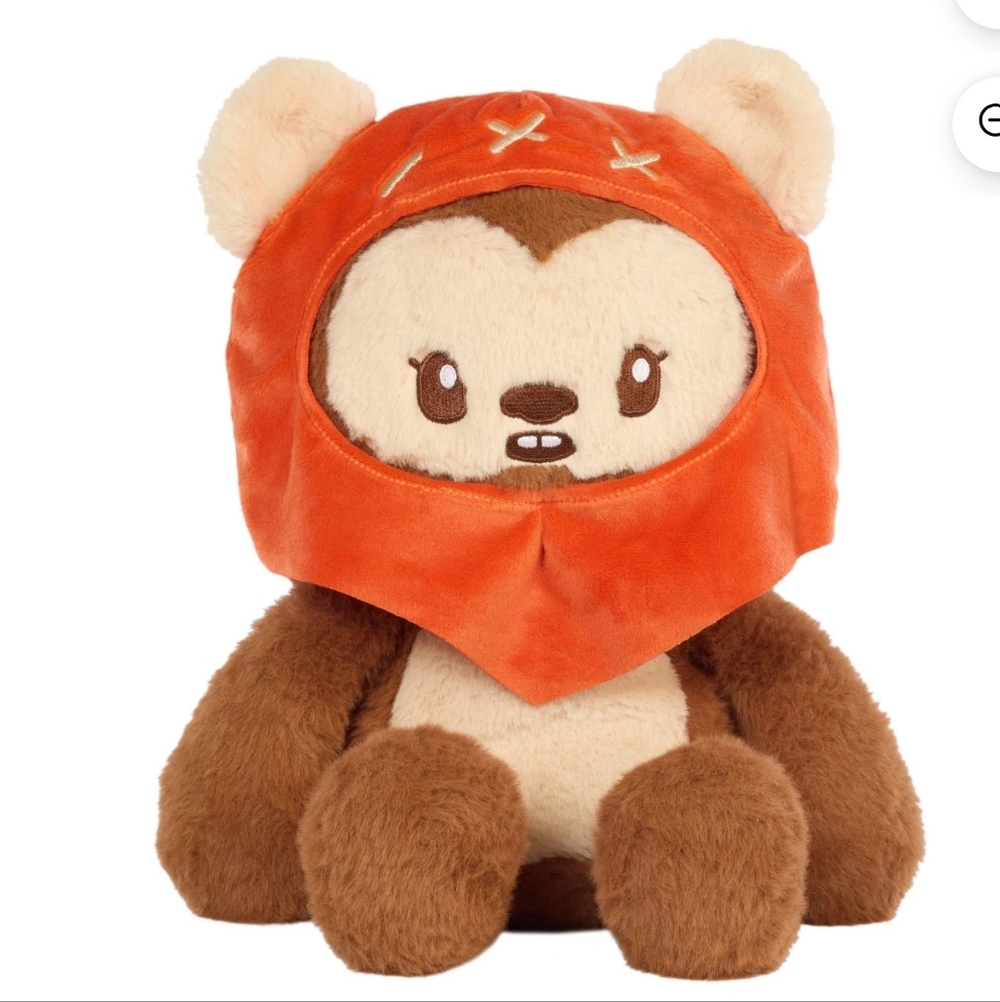 Star Wars Ewok Plush, Weighted Soft Toy, 12-inch with Weighted Limbs & 1.5-Pound